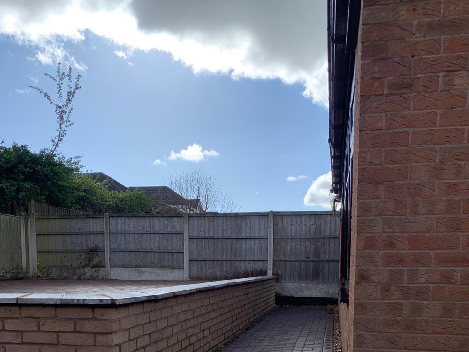 Block paving side path