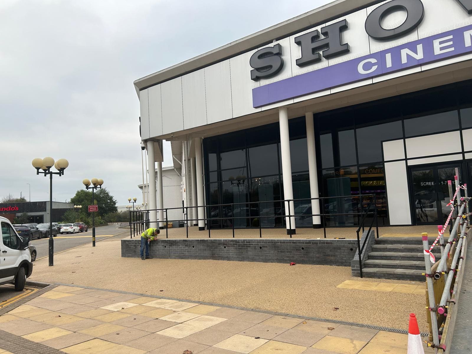 Cinema forecourt resin