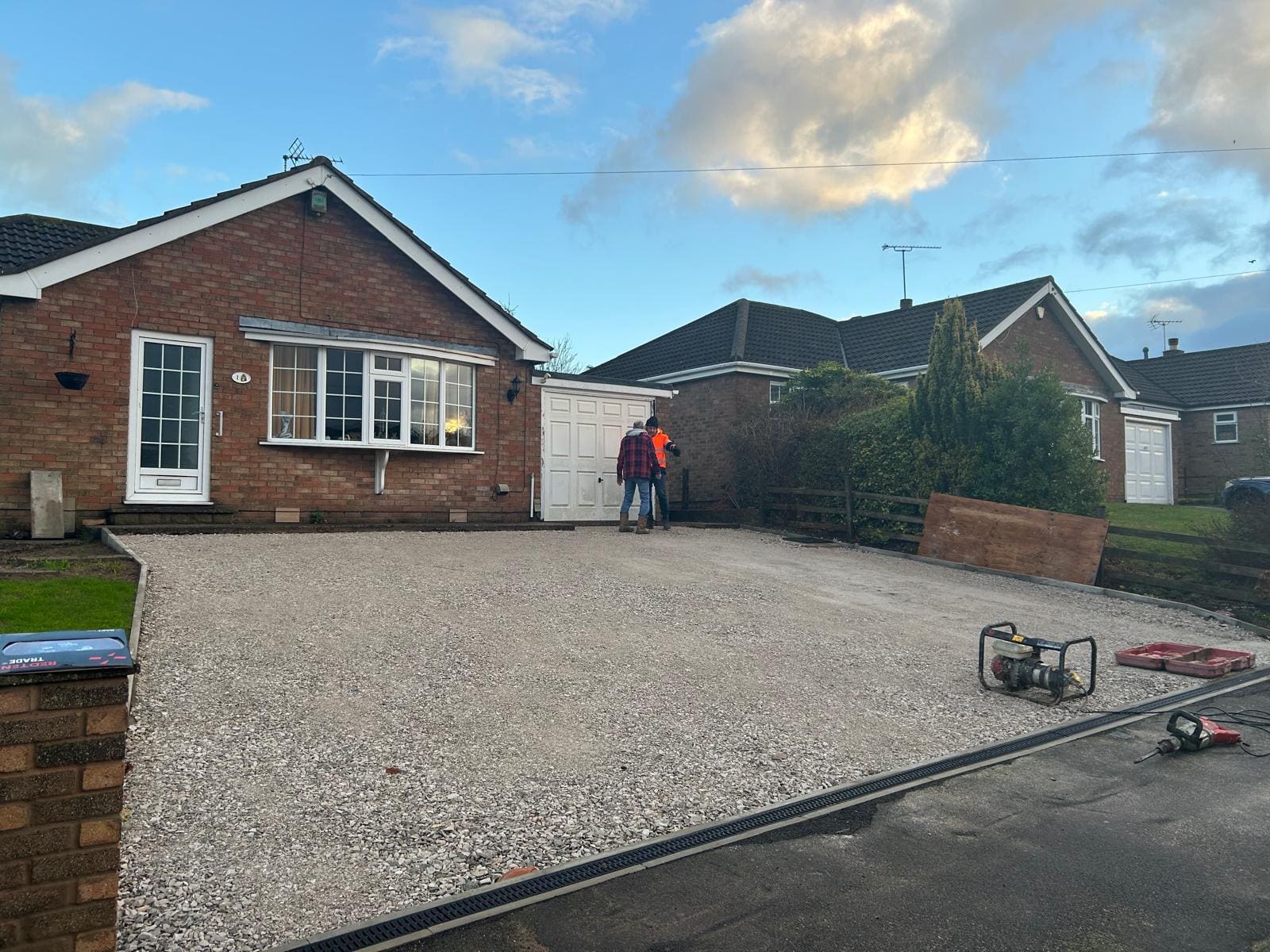 Gravel driveway