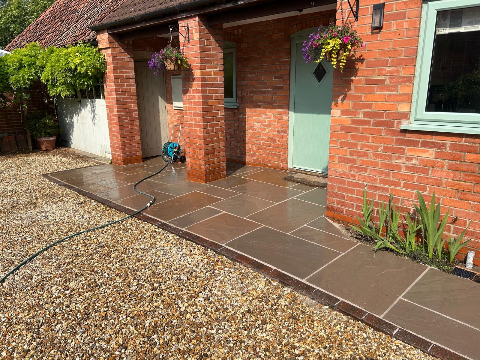 Slate patio cottage