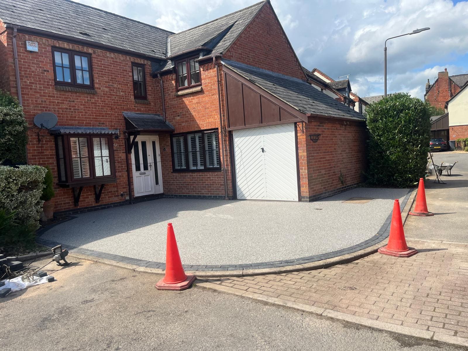 New resin bound driveway