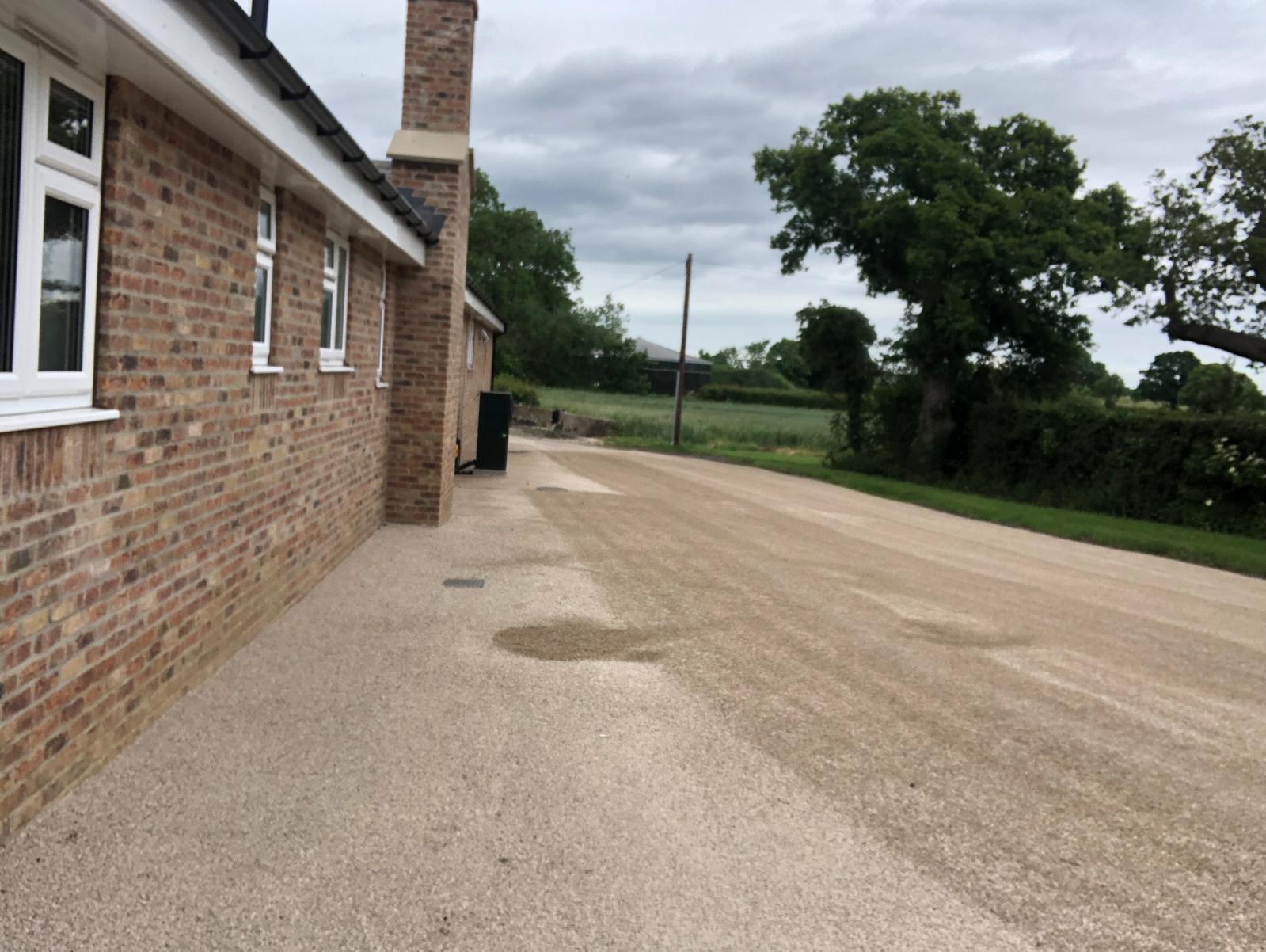Surface dressing driveway